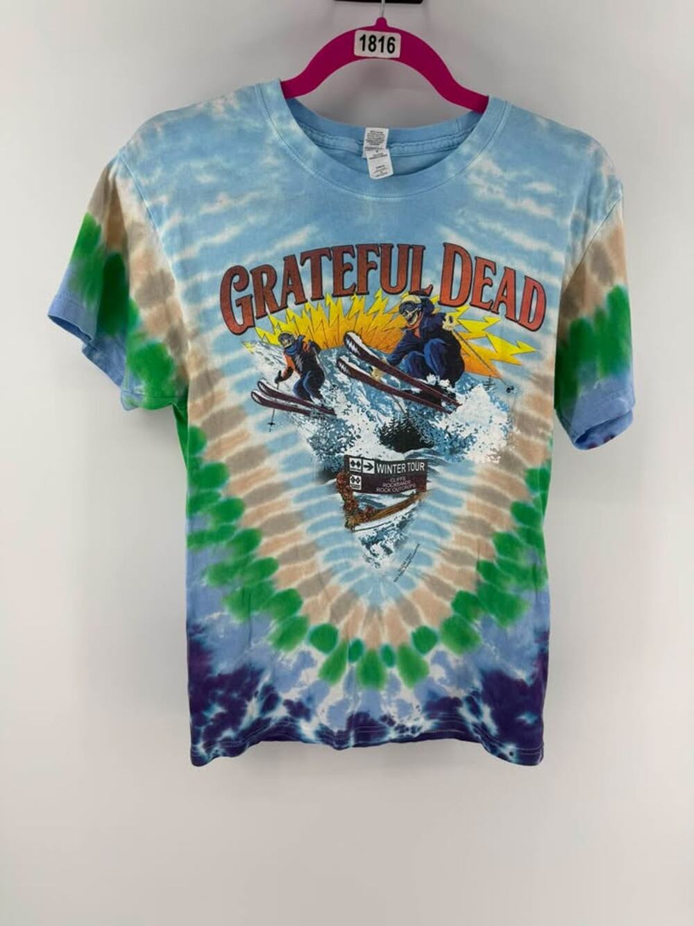 Y2K Double Stitch 1997 Grateful Dead Winter Tour Tie Dye Double Graphic TShirt